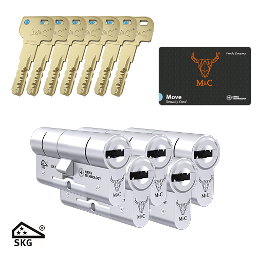 5 Gelijksluitende cilinders M&C Move
