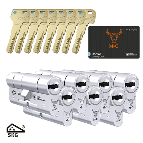 7 Gelijksluitende cilinders M&C Move