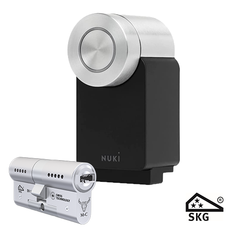 Nuki pro zwart + M&C cilinder
